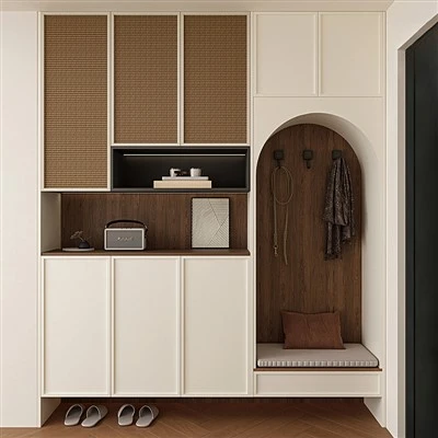 Bankschrank mit gewölbtem Eingang