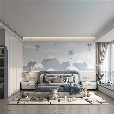 Jungenschlafzimmer im Heißluftballon-Stil